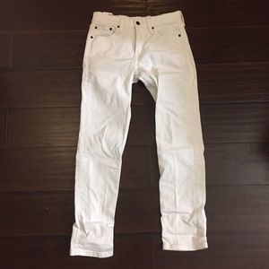White Levi's Boyfriend Jeans