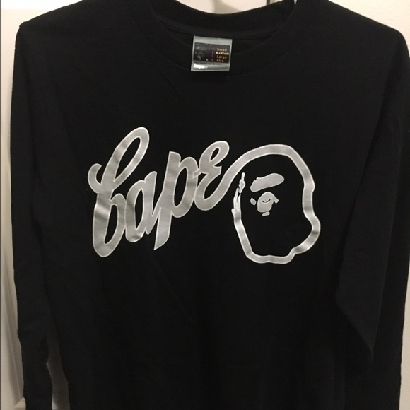 Long sleeve A Bathing Ape "bape" tee.