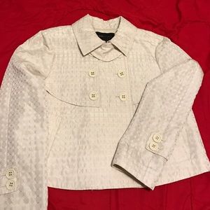 Cream Pattern BCBG Max Azria Swing Jacket