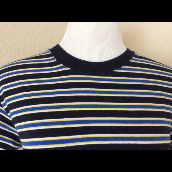 T shirt stripes Big Boys T shirt soft knit cotton striped - Picture 2 of 3