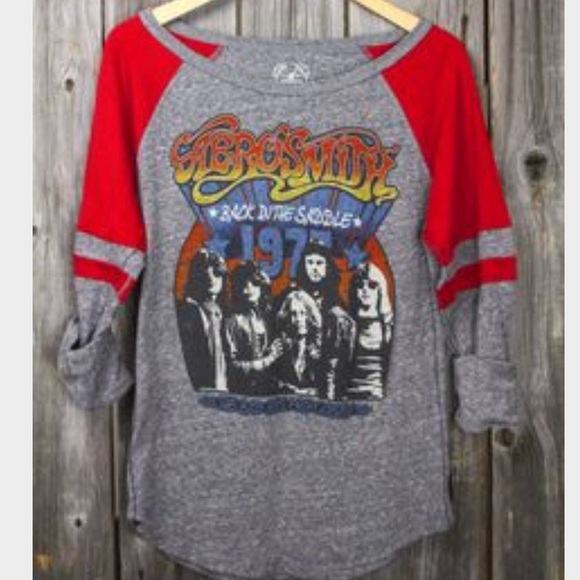 aerosmith baseball tee