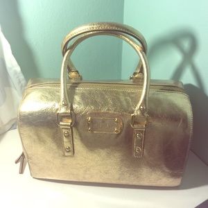 Kate Spade ♠️ gold bag with handles