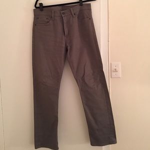 Levi's gray 513 slim straight jeans