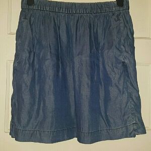 GAP Chambray skirt (w/pockets!) XXL