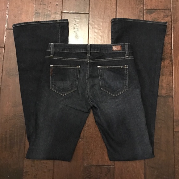 Paige Canyon Flare Dark Denim Jeans