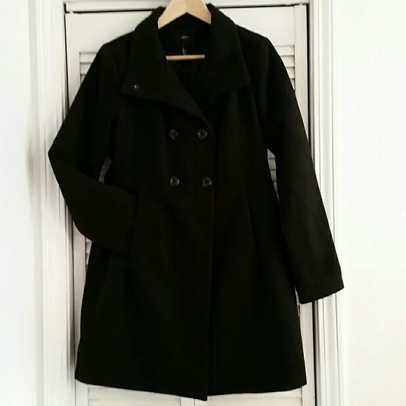 Forever 21 Swing Coat with Double Buttons