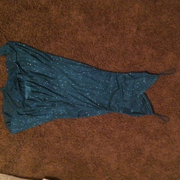 Sparky blue spaghetti strap dress