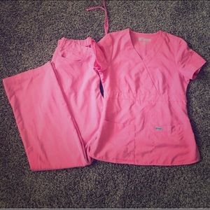 Pink Grey's Anatomy Scrubs