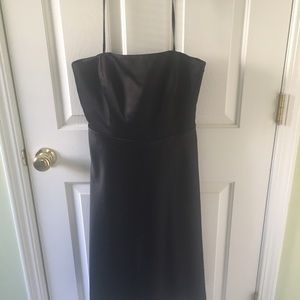 Strapless black dress