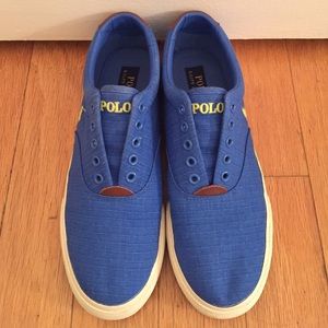 Polo RL Vito Laceless Ripstop Canvas/Leather