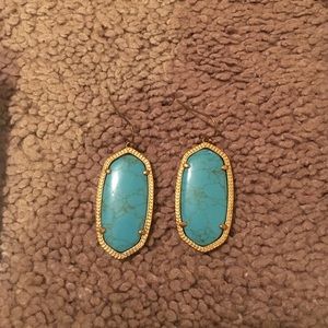 Turquoise Kendra Scott earrings