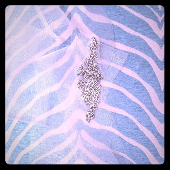 Vera wang mesh crystal bridal belt