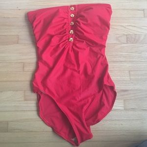 90s Vintage Red Cindy Crawford/Pretty Woman Onesie