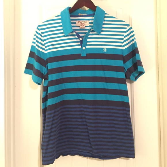 Men's Large Penguin Collar Shirt
