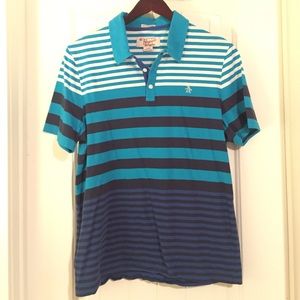 Men's Large Penguin Collar Shirt