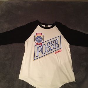 Men's Obey 3/4 Sleeve Baseball graphic shirt