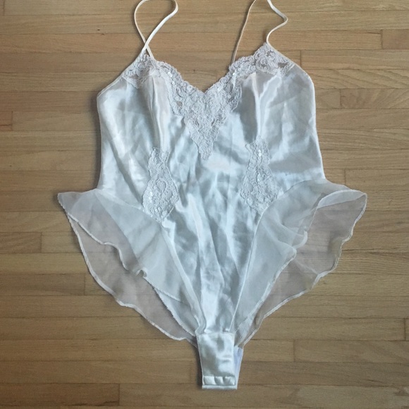 90s Vintage Victoria Secret Bridal Teddy