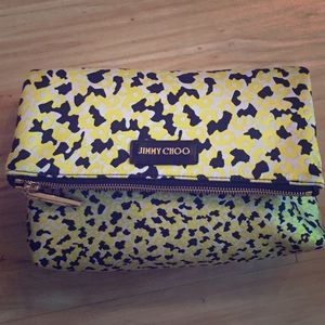 Jimmy Choo fabric fold over clutch