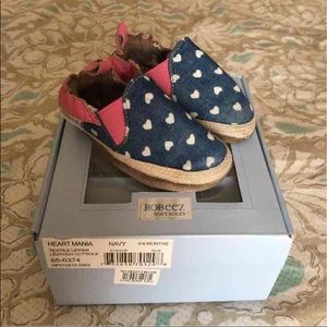 Robeez 0-6 months heart espadrille
