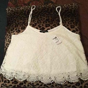 Lace crop top