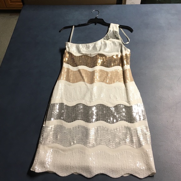 White Sequin Dress
