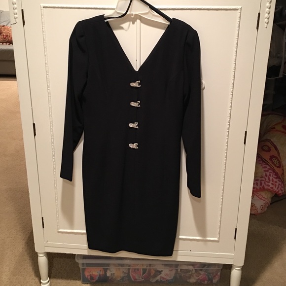 Black cocktail dress