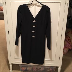 Black cocktail dress