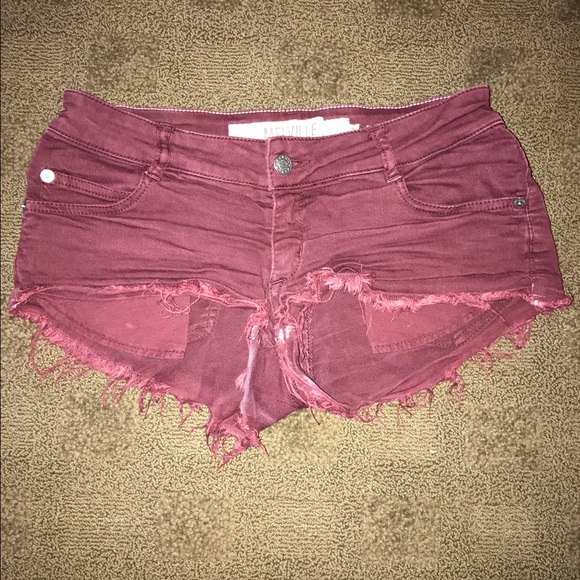 Burgundy Brandy Melville Shorts