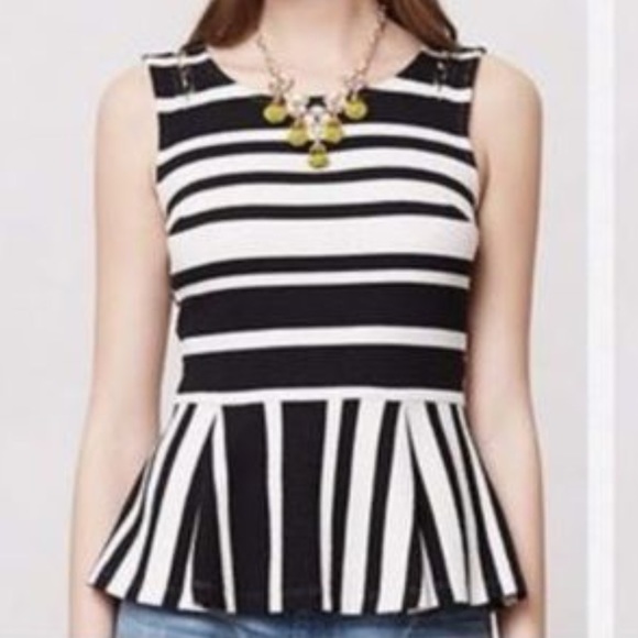 Anthropologie peplum top- excellent condition!