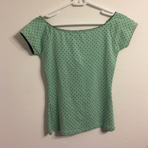 Turquoise Retro Top - Picture 2 of 4