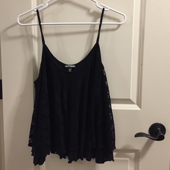 Black lace tank