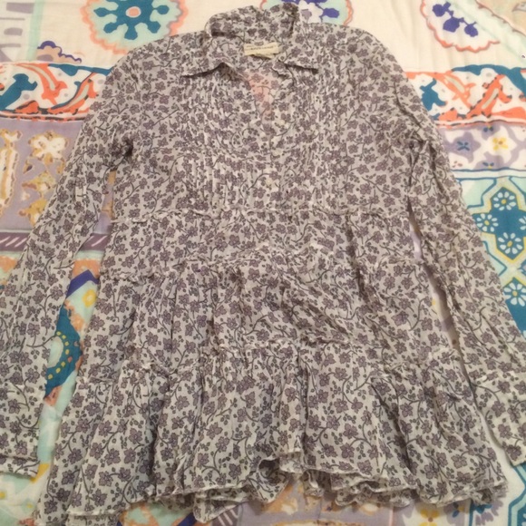 Denim & Supply floral flowy long sleeve