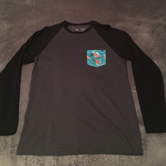 Men's Rip Curl long-sleeve Raglan pocket shirt