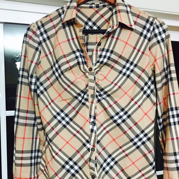 Burberry long sleeve blouse