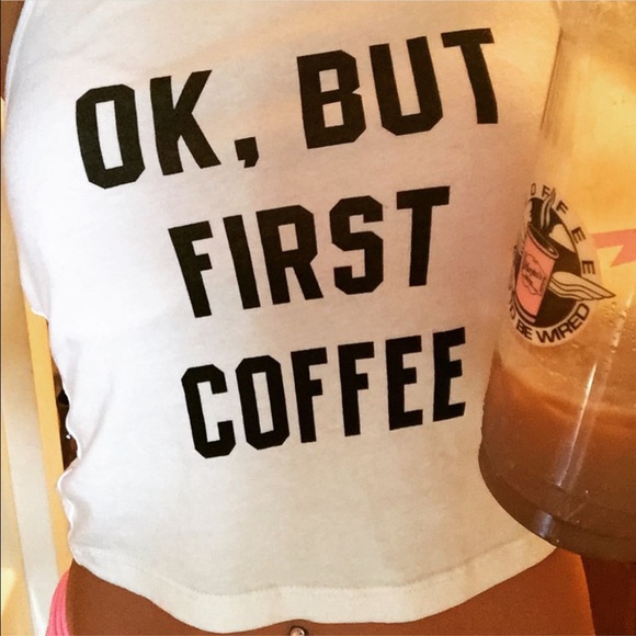 Brandy Melville coffee crop top