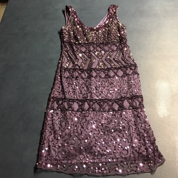 Beautiful Purple Sequin Dress
