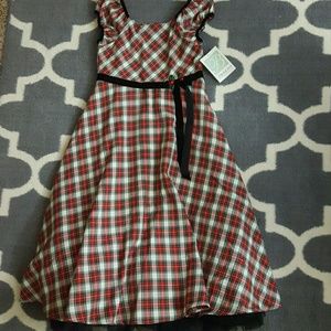 Girls plaided dress