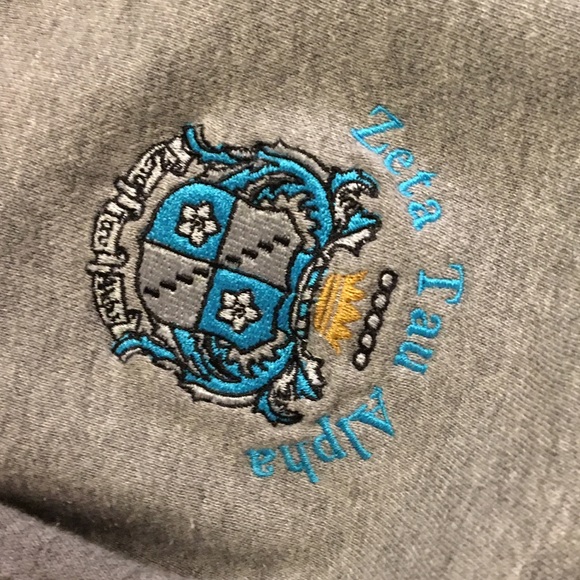 Gray Zeta Tau Alpha pullover