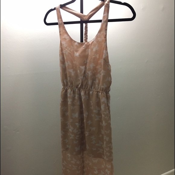 PEACH COLORED MAXI DRESS
