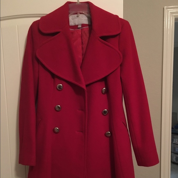Red Jessica Simpson Wool Coat... small