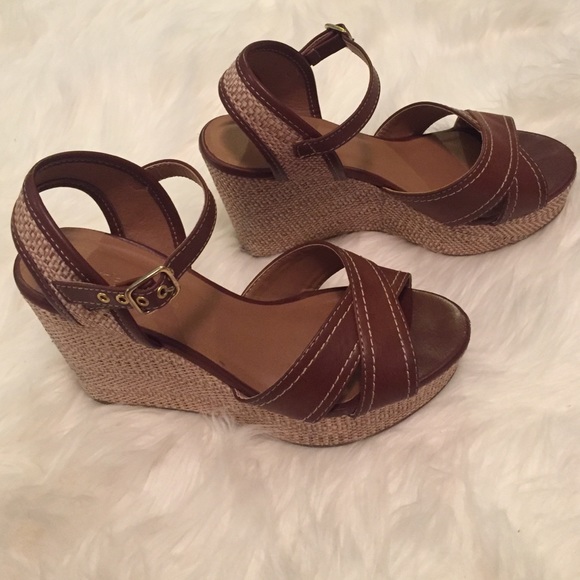Summer Wedges Brown and Nude