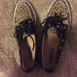 cheetah print sperrys
