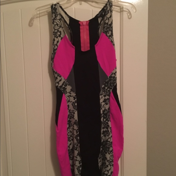 Pink and Black Bebe Addiction Dress size small