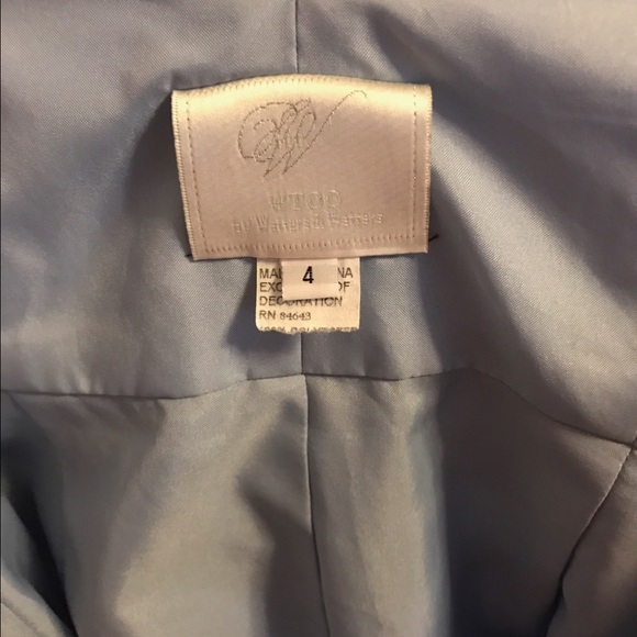 Powder Blue Bridesmaid/Cocktail dress. Size 4 - Picture 4 of 4