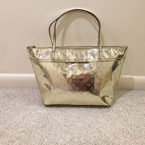 Kate Spade Gold Tote! 🚨ON HOLD🚨