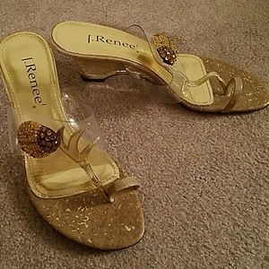 Gold Ladybug Wedges