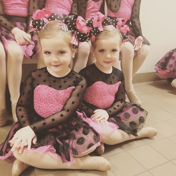 Weissman hot pink and black glitter tutu dress!