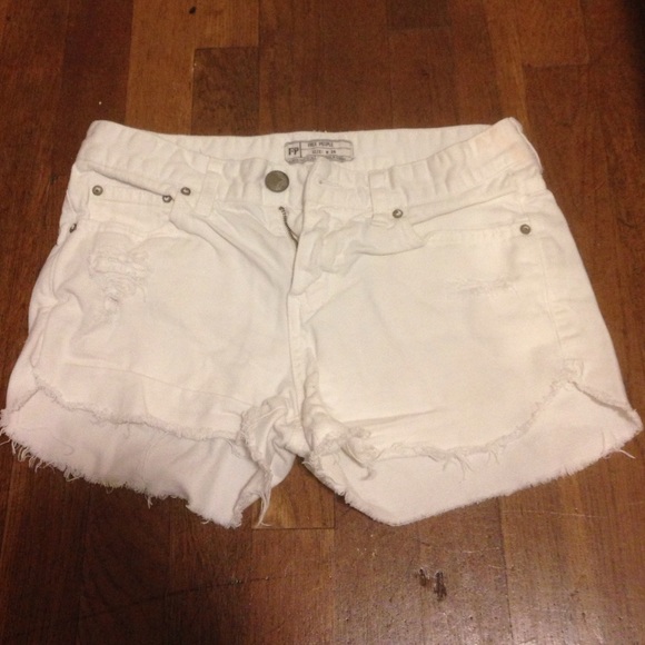 White Free People shorts