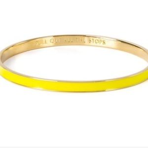 Kate Spade♠️Pullin Out All The Stops yellow bangle