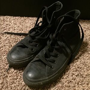 BLACK HIGHTOP CONVERSE